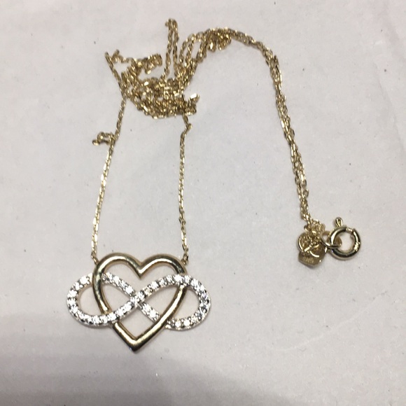Jewelry | New 14k Gold Heart Infinity Pendant | Poshmark
